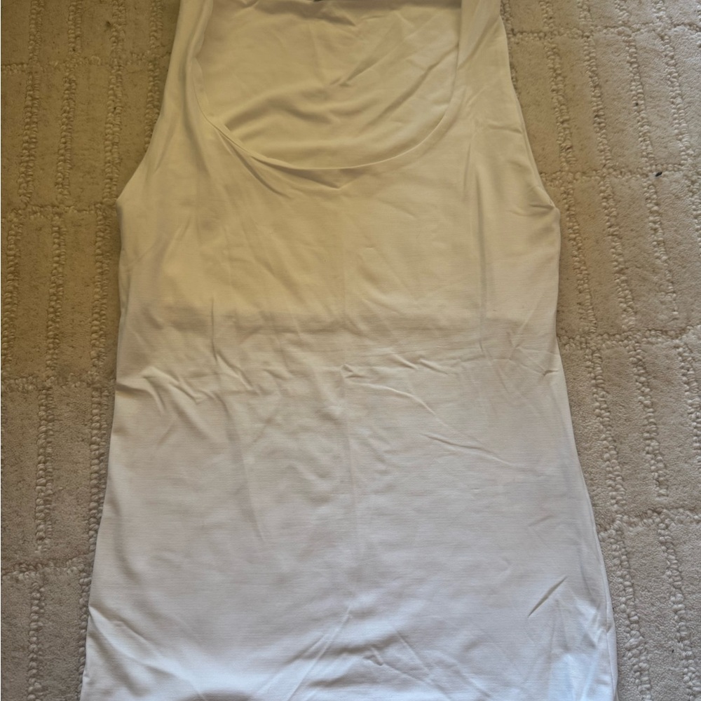 Zara white Sleeveless Tank Top